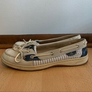 Sperry Top Sider Boat Shoes - Nautical Blue Stripe